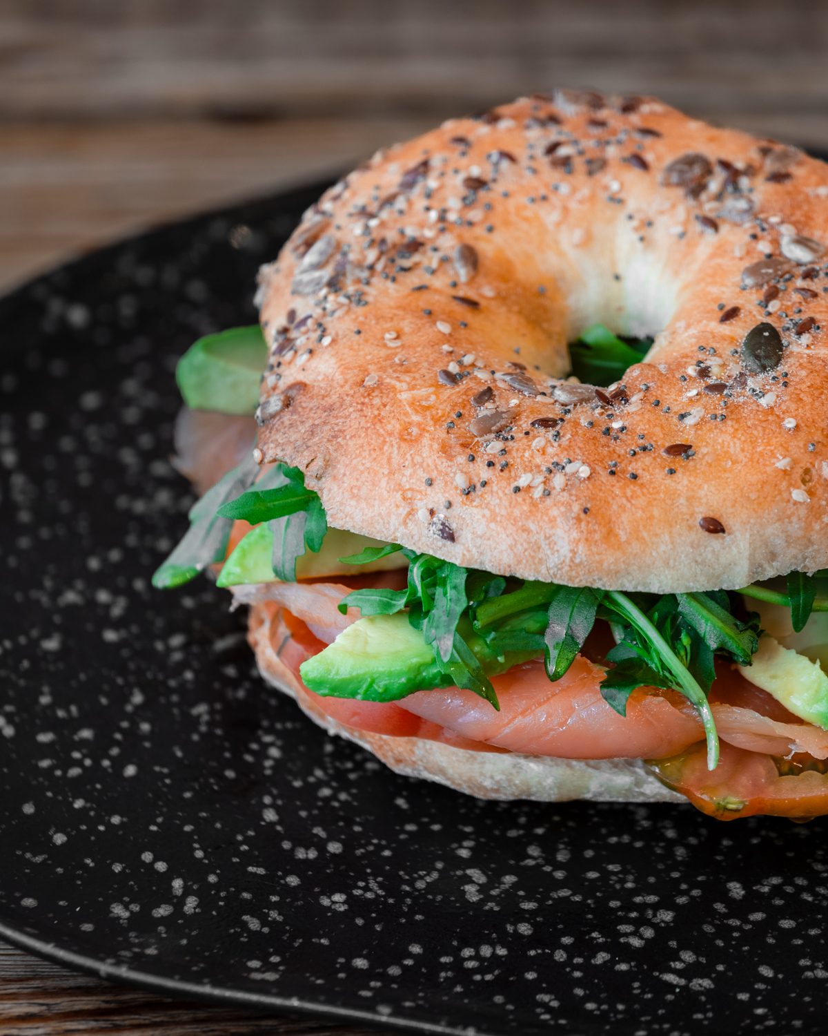 Bagel al salmone